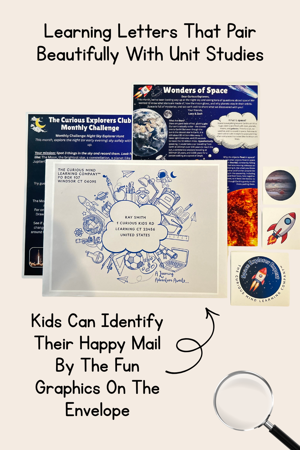 Wonders of Space Letter | The Curious Explorers Club | Physical Mail Edition