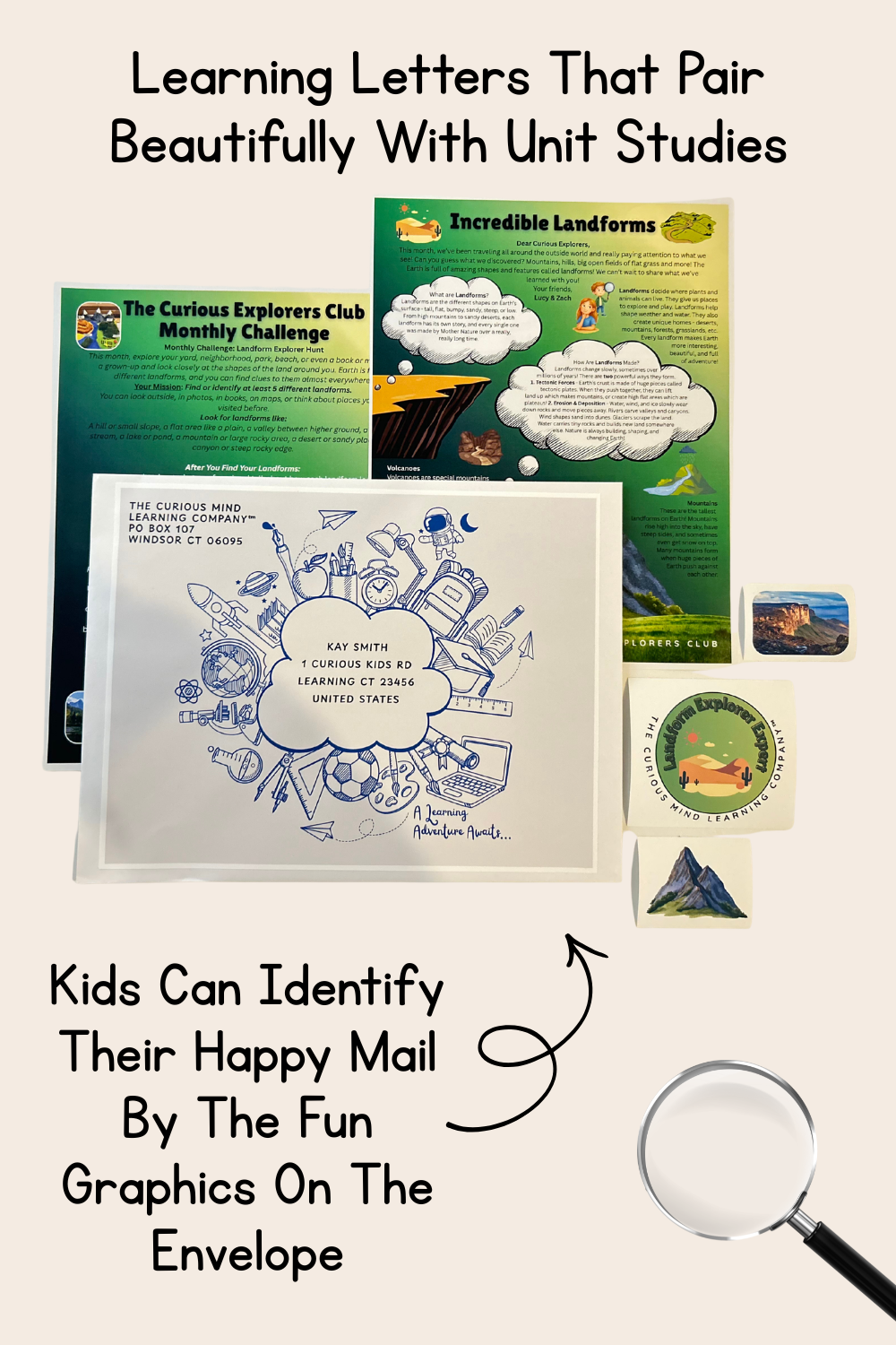 Incredible Landforms Letter | The Curious Explorers Club | Physical Mail Edition