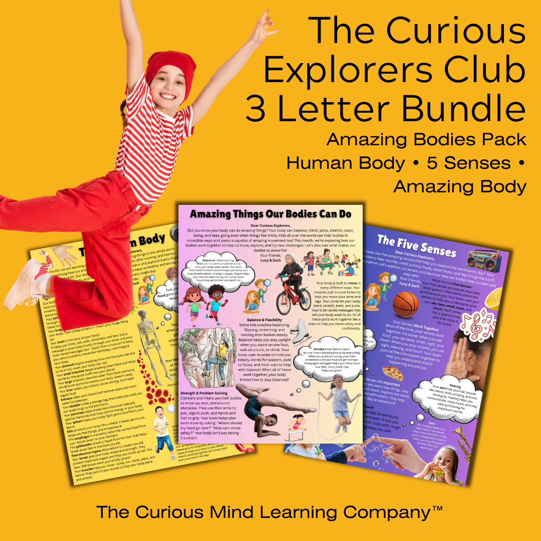3 Letter Bundle | Amazing Bodies Pack | Physical Mail Edition