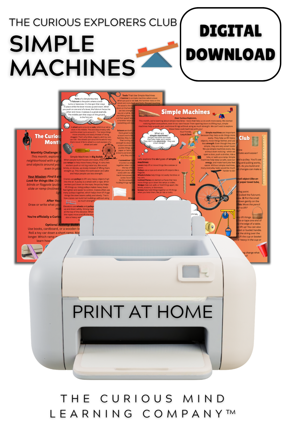 Simple Machines Letter | Digital Download