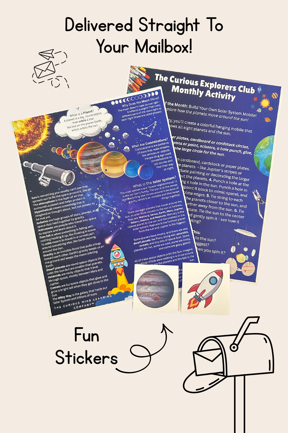 Wonders of Space Letter | The Curious Explorers Club | Physical Mail Edition