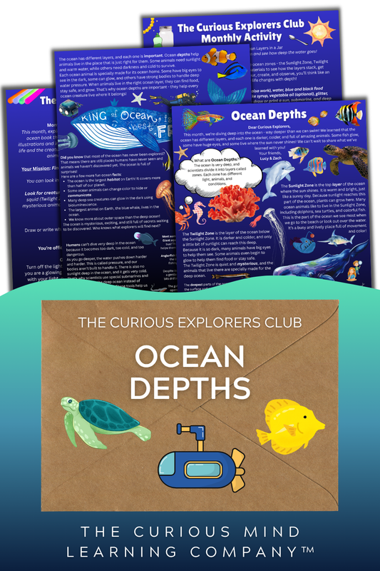 Ocean Depths Letter | The Curious Explorers Club | Physical Mail Edition