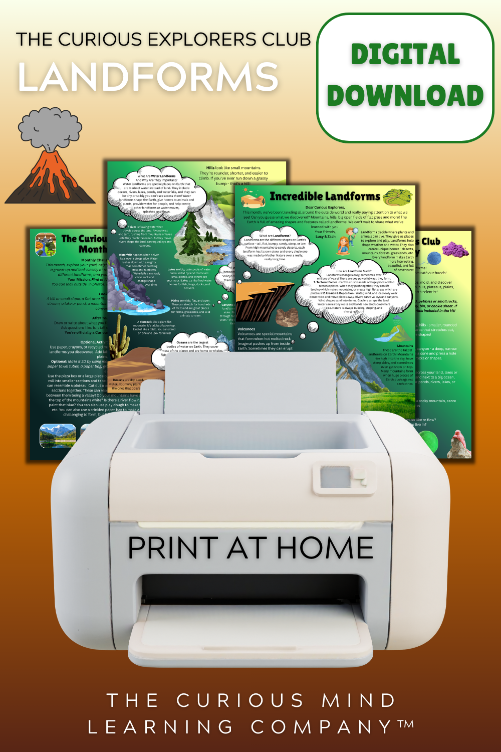 Incredible Landforms Letter | Digital Download