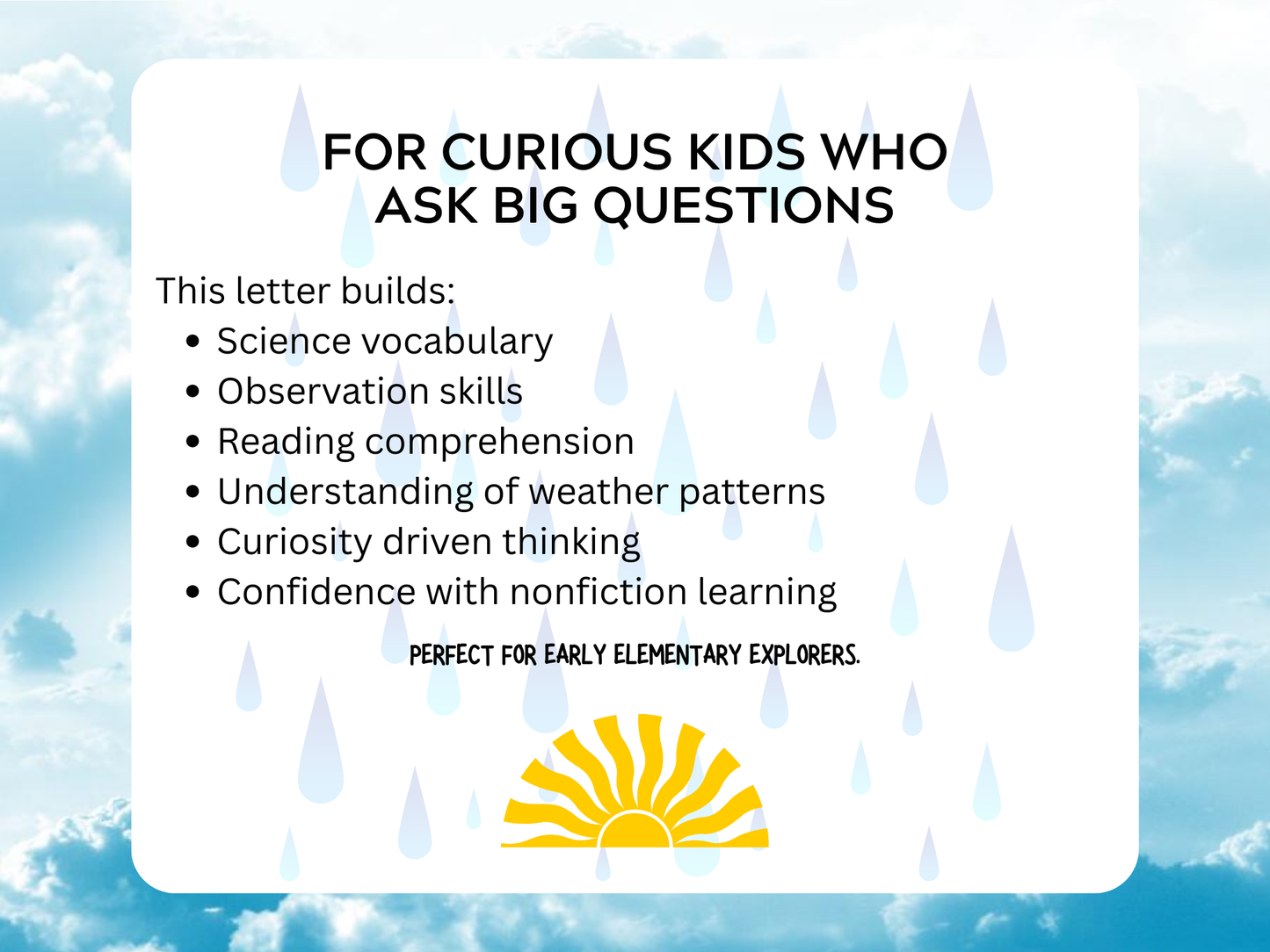 Weather Wonders Letter | Digital Download