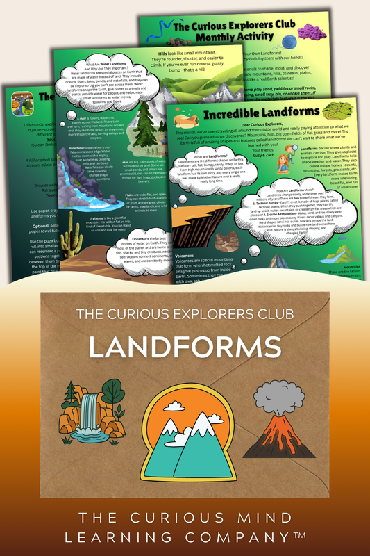 Incredible Landforms Letter | The Curious Explorers Club | Physical Mail Edition