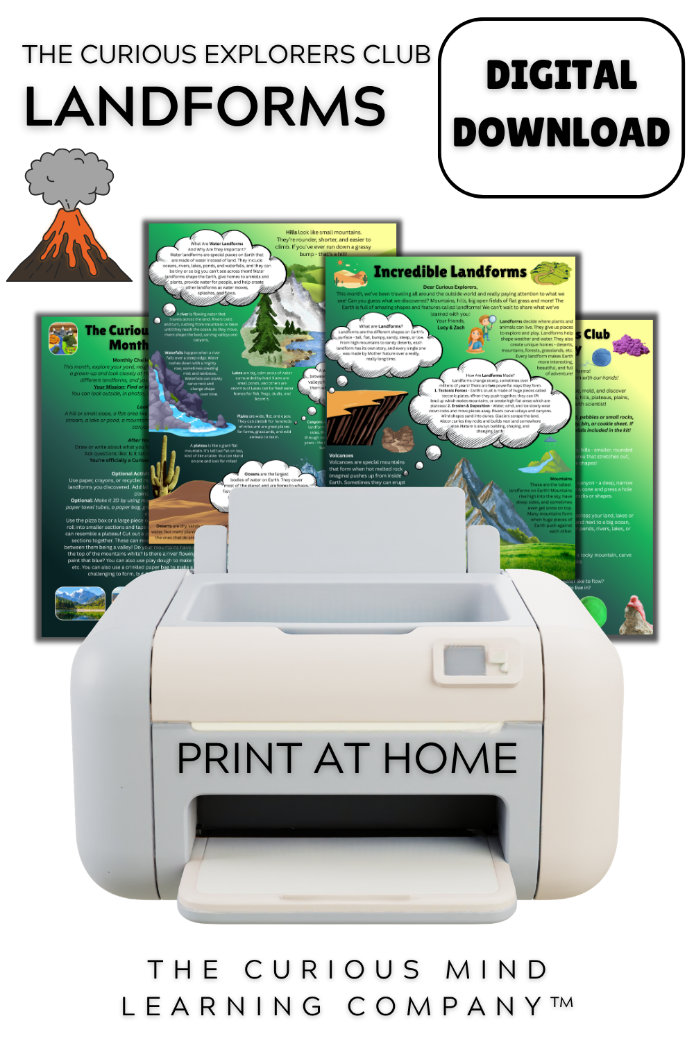 Incredible Landforms Letter | Digital Download