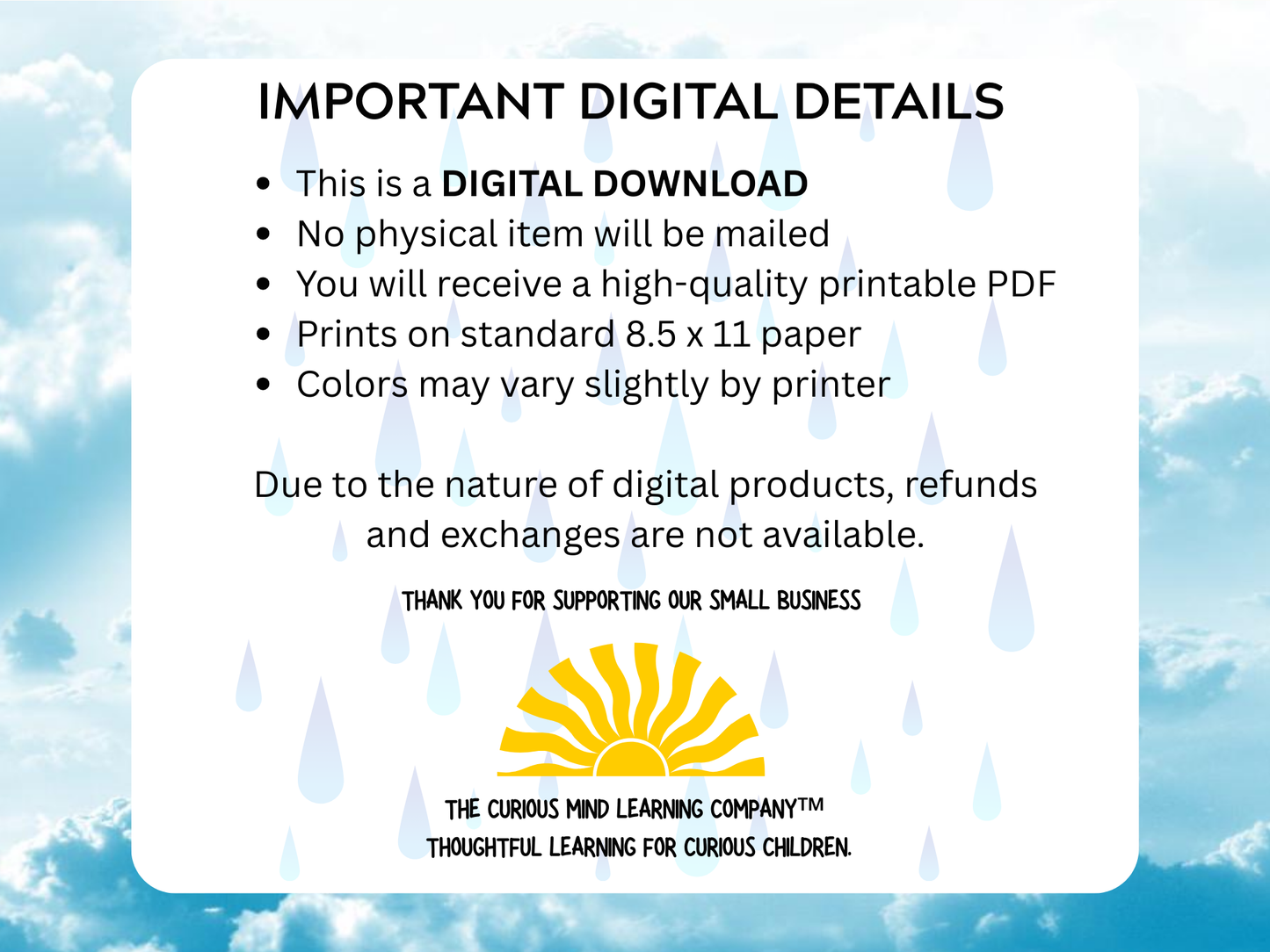 Weather Wonders Letter | Digital Download