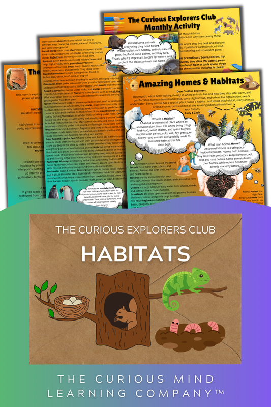 Amazing Habitats Letter | The Curious Explorers Club | Physical Mail Edition