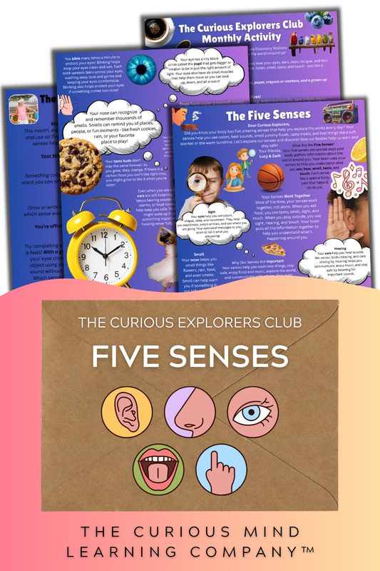Five Senses Letter | The Curious Explorers Club | Physical Mail Edition