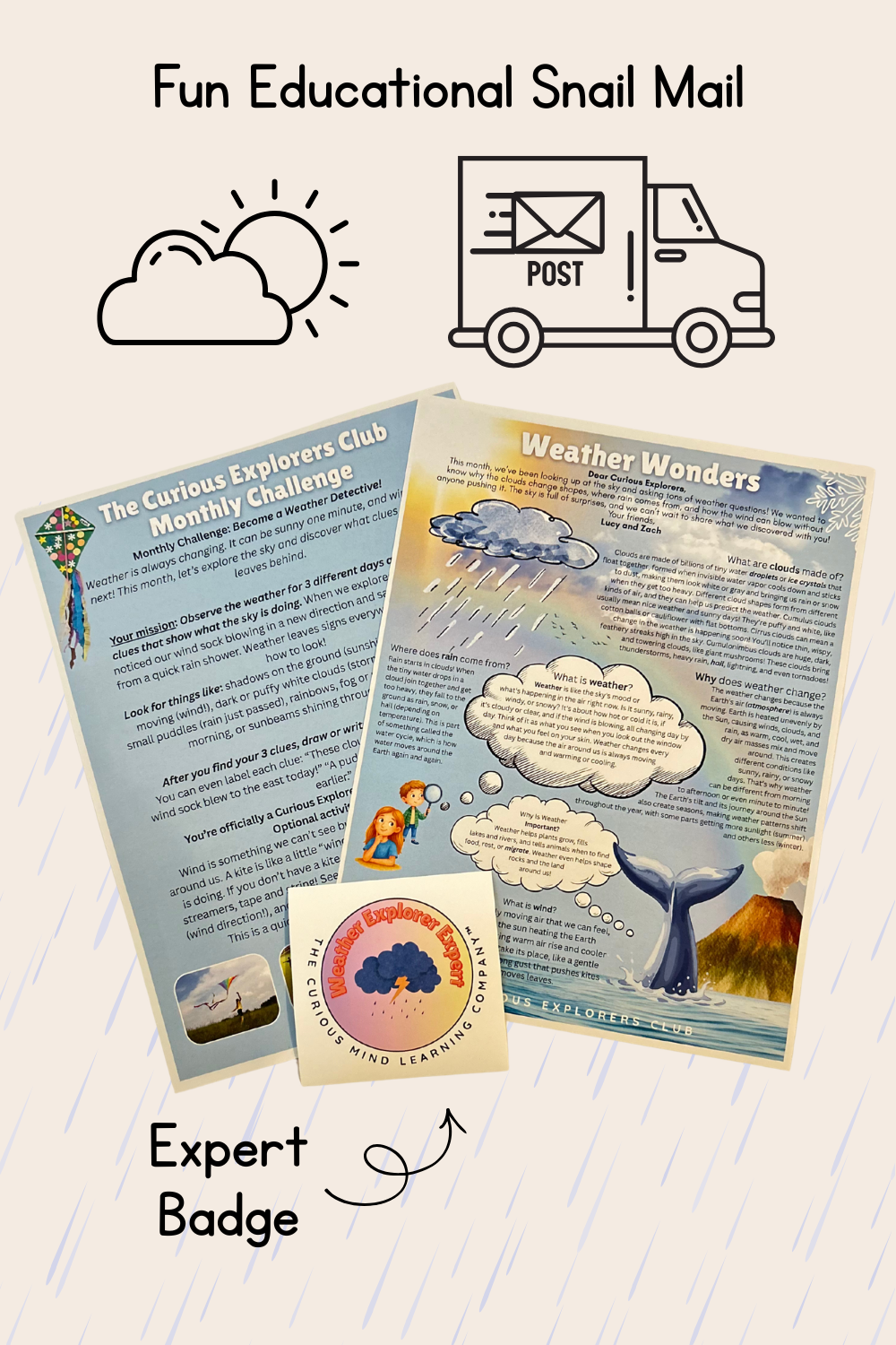 Weather Wonders Letter | The Curious Explorers Club | Physical Mail Edition