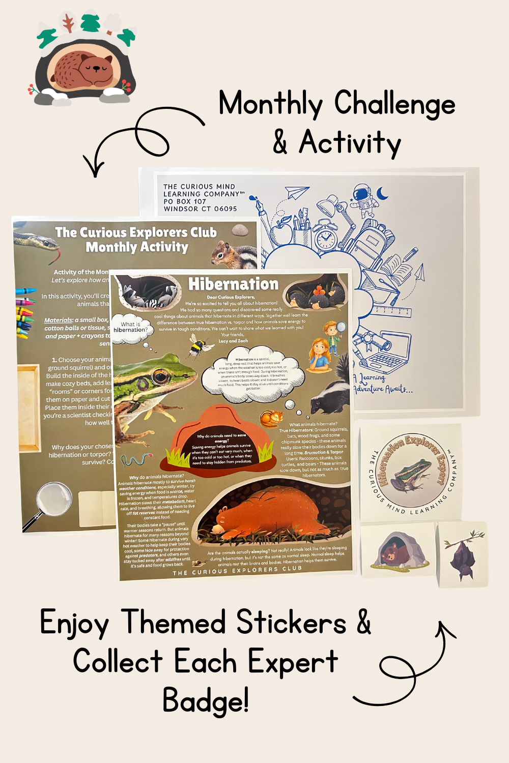 Hibernation Letter | The Curious Explorers Club | Physical Mail Edition