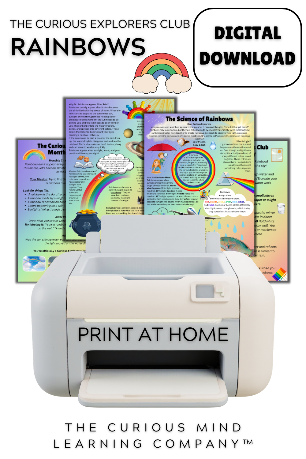 The Science Of Rainbows Letter | Digital Download