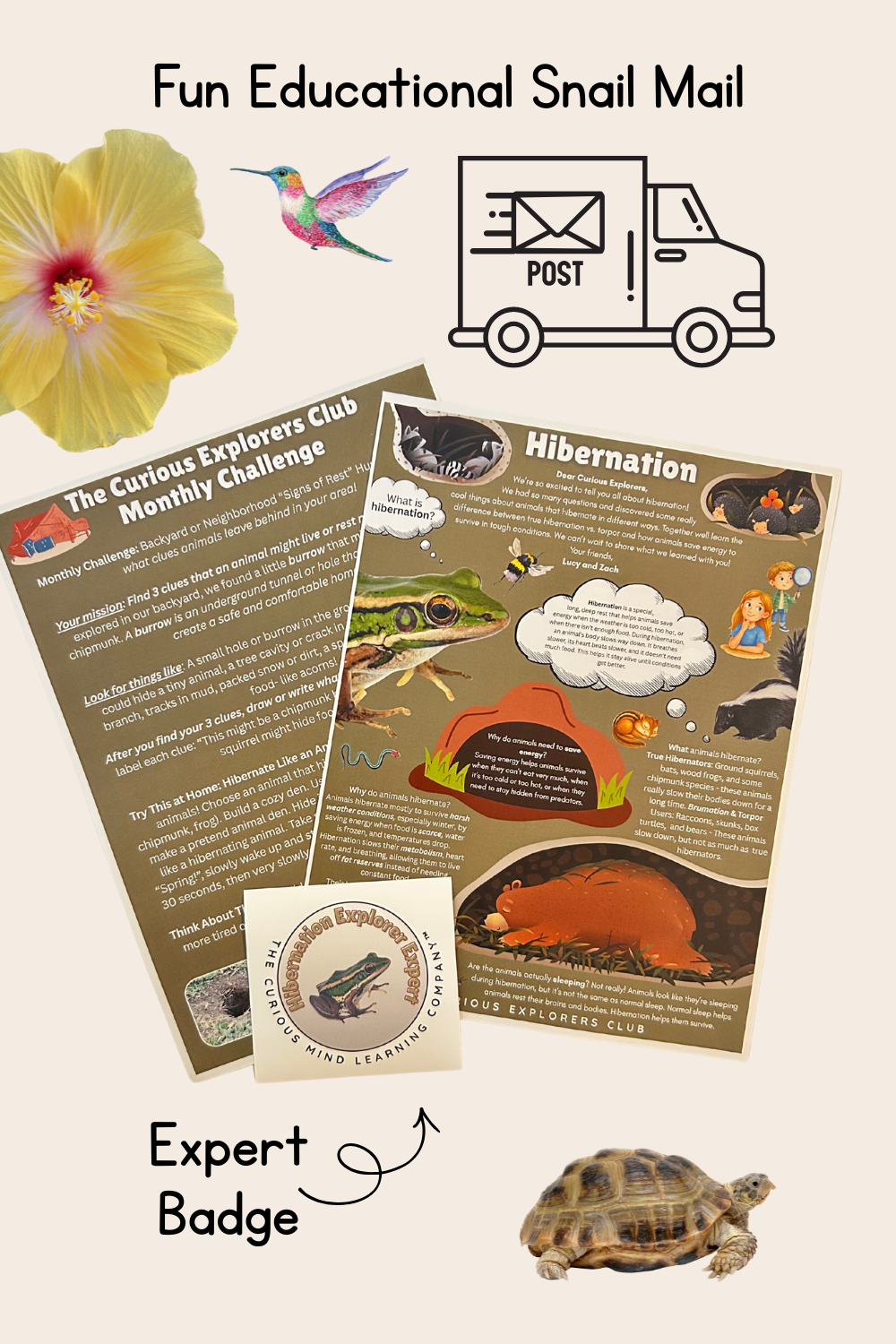 Hibernation Letter | The Curious Explorers Club | Physical Mail Edition