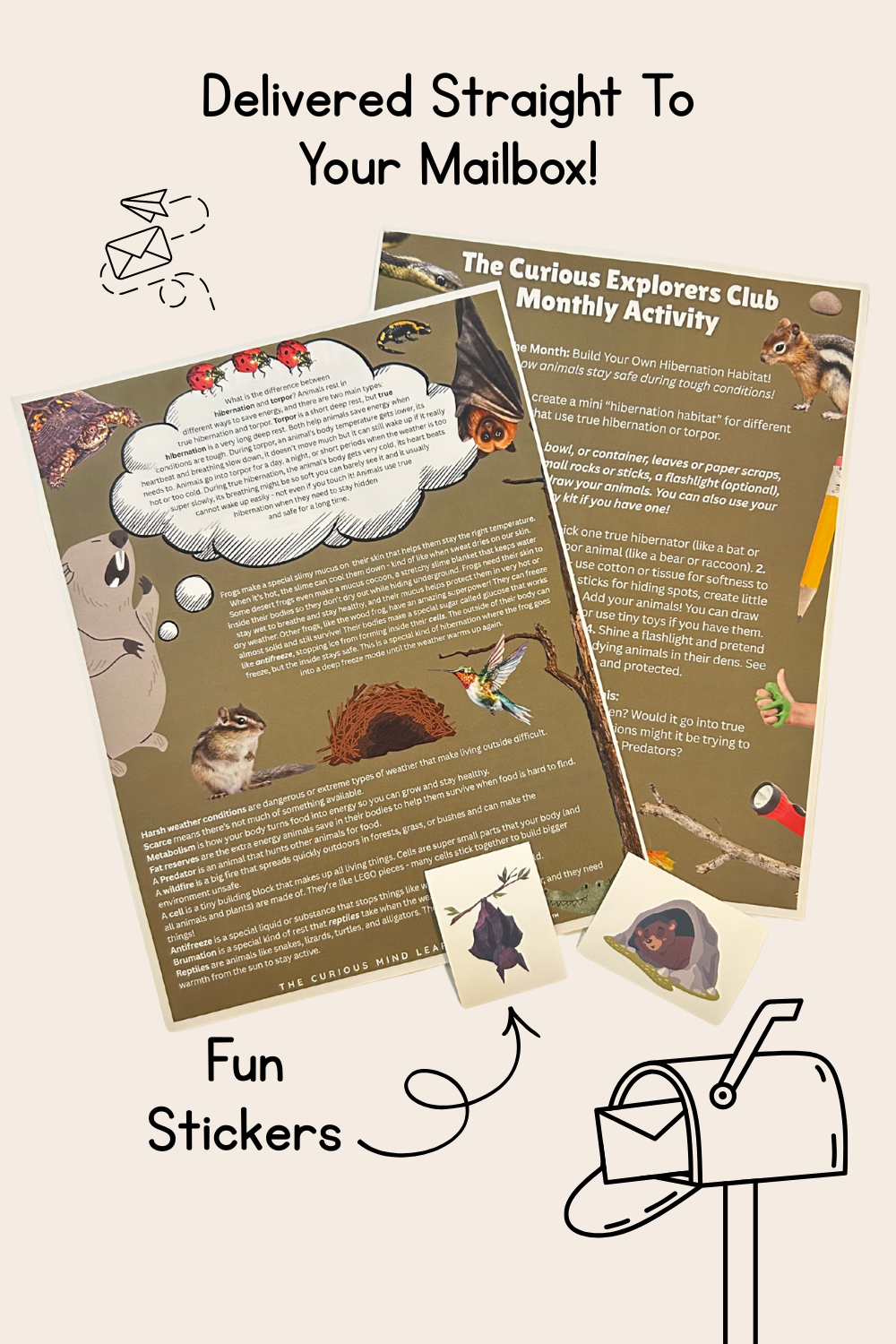 Hibernation Letter | The Curious Explorers Club | Physical Mail Edition
