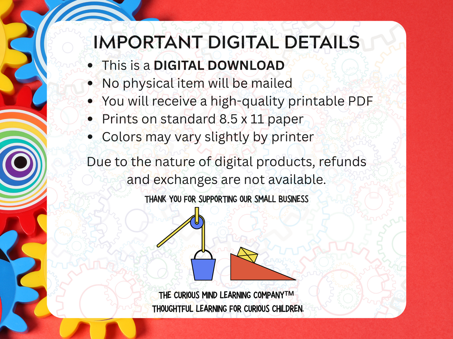 Simple Machines Letter | Digital Download