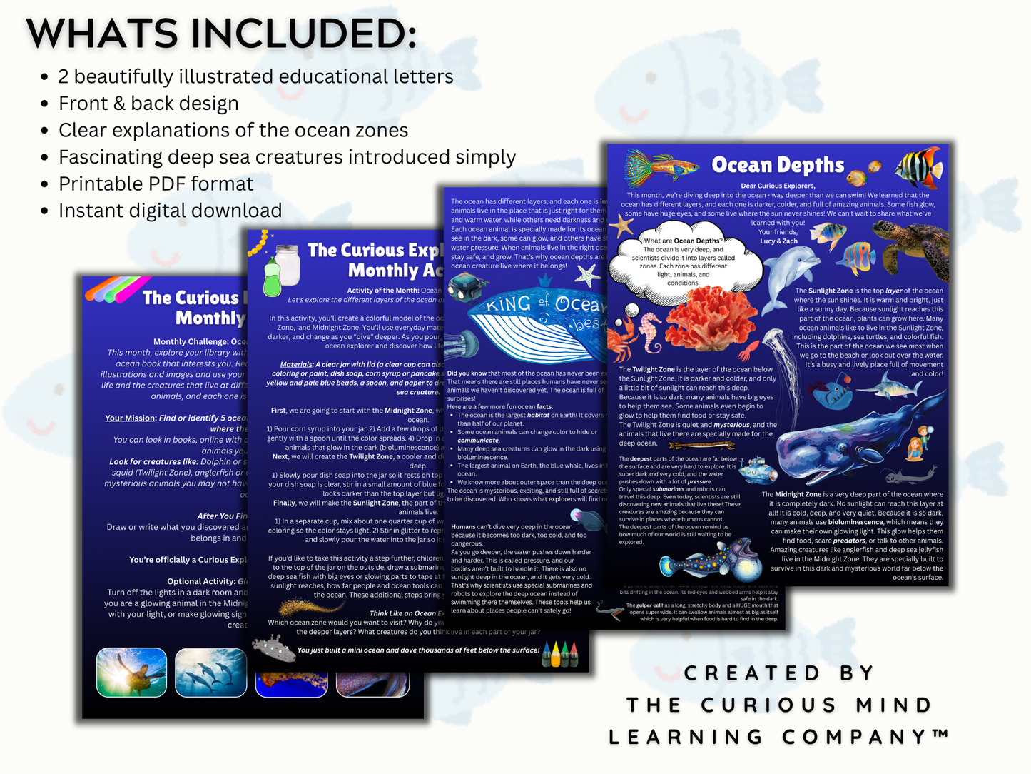 Ocean Depths Letter | Digital Download