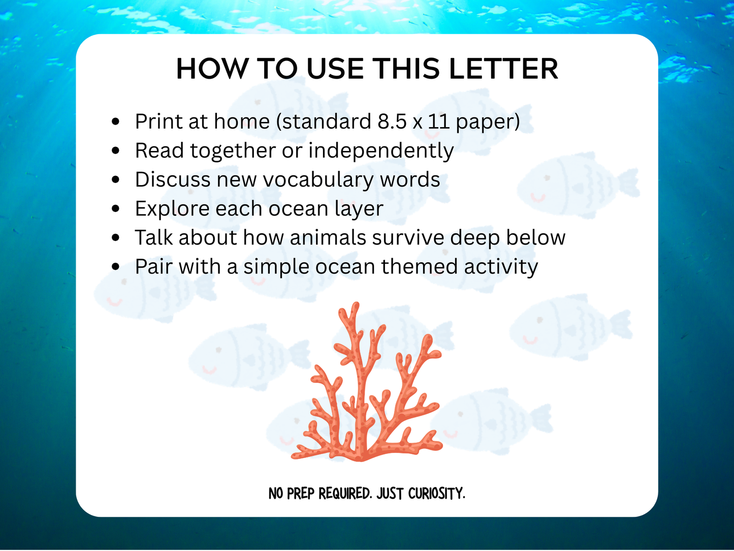 Ocean Depths Letter | Digital Download