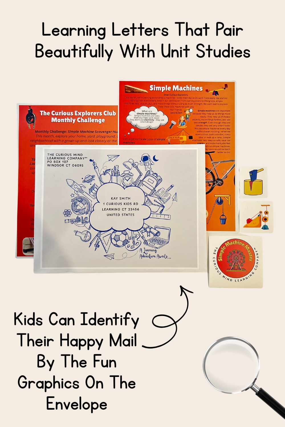 Simple Machines Letter | The Curious Explorers Club | Physical Mail Edition