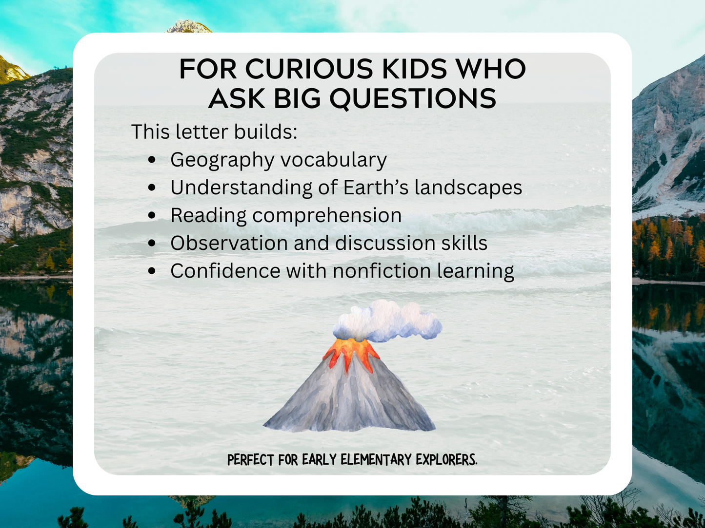 Incredible Landforms Letter | Digital Download