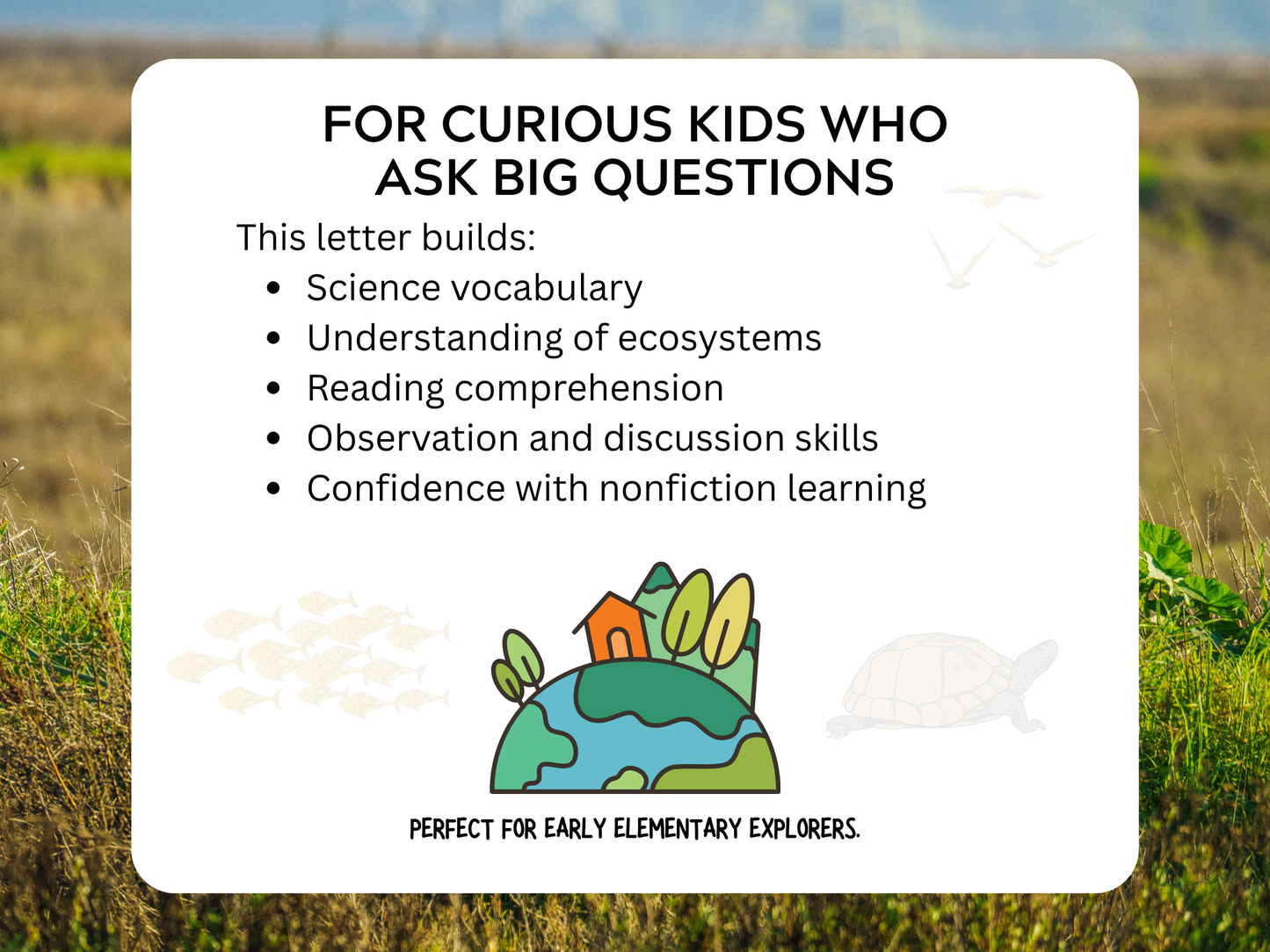 Amazing Habitats Letter | Digital Download