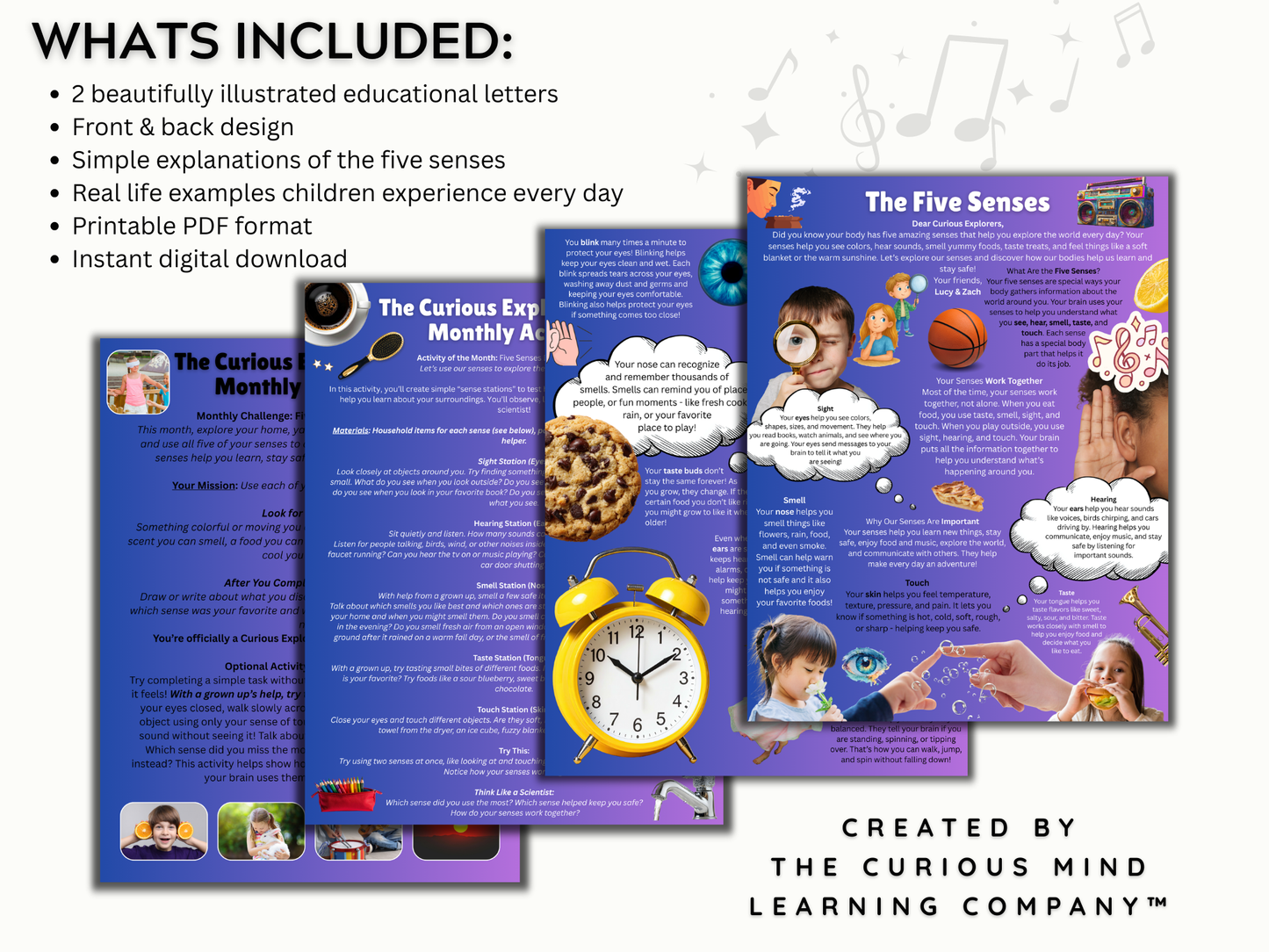 The Five Senses Letter | Digital Download