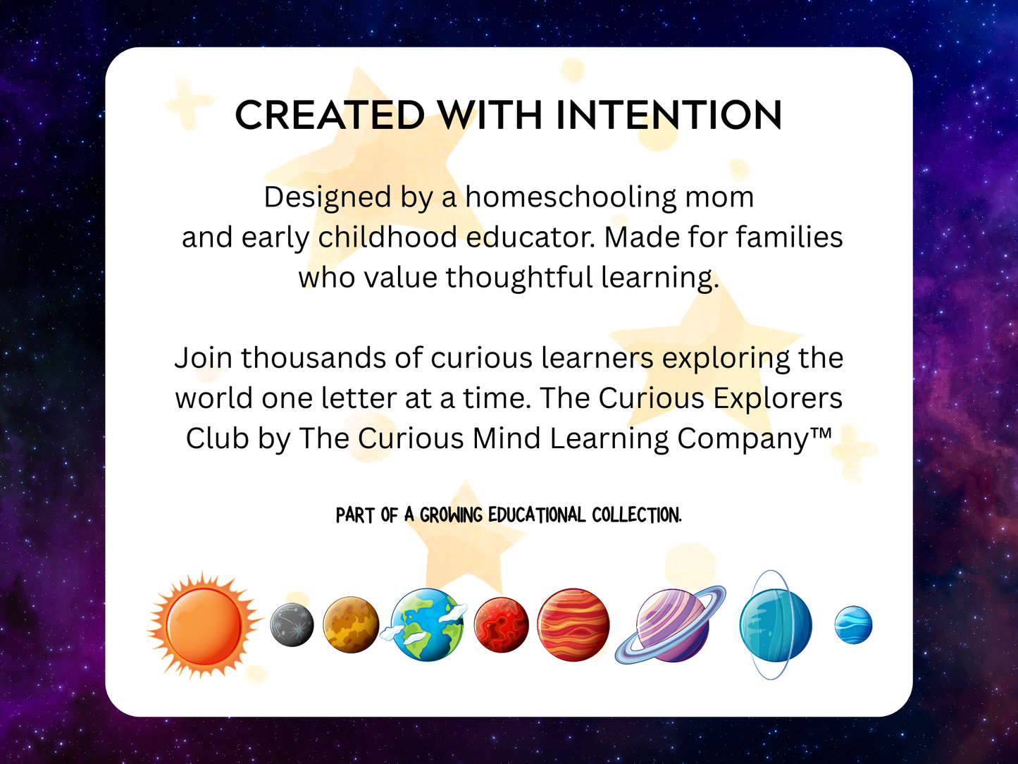 Wonders Of Space Letter | Digital Download