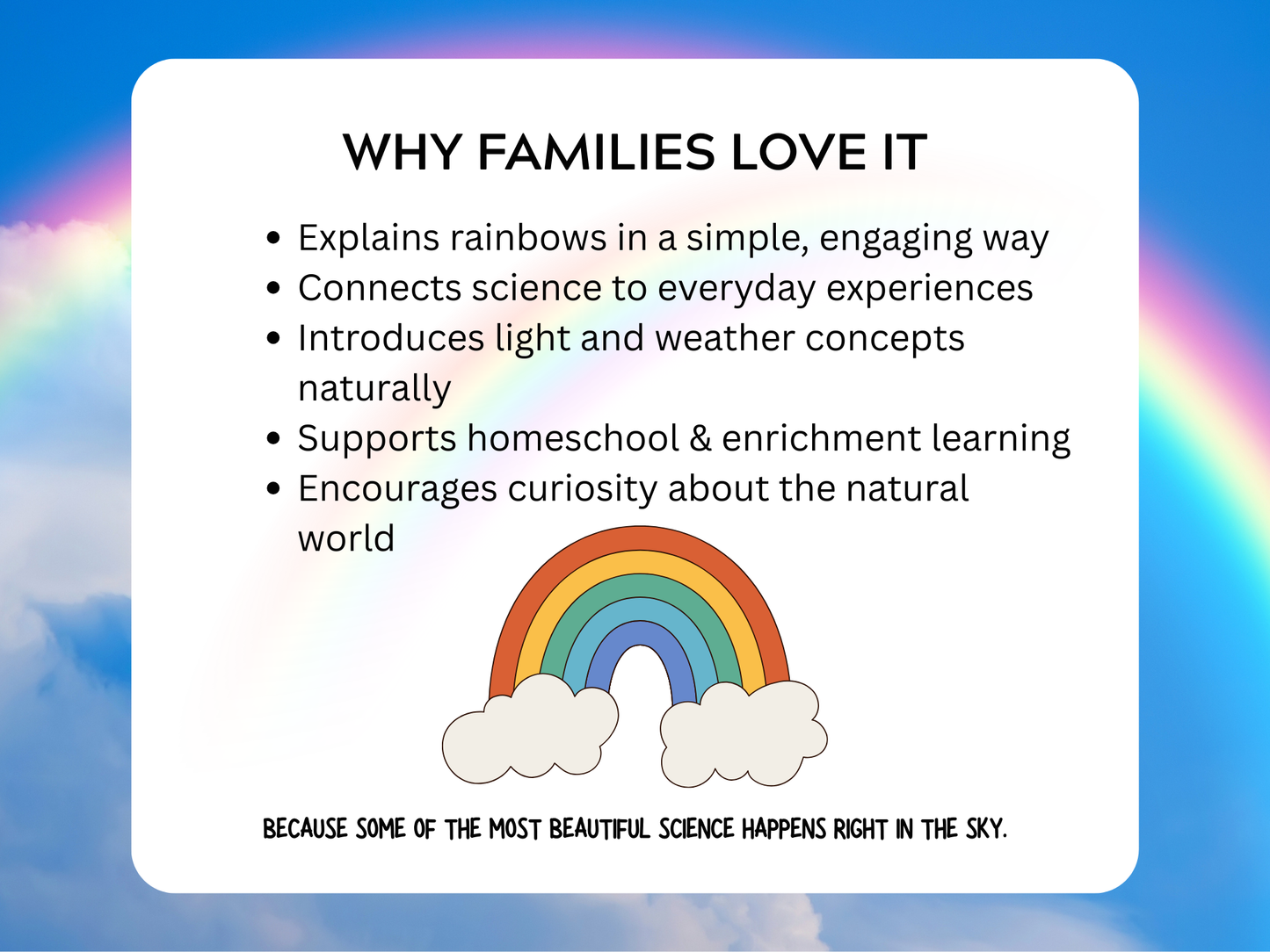 The Science Of Rainbows Letter | Digital Download