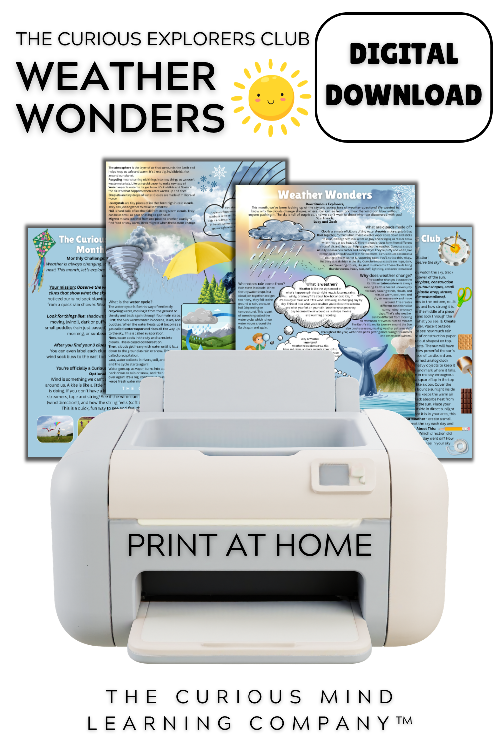 Weather Wonders Letter | Digital Download