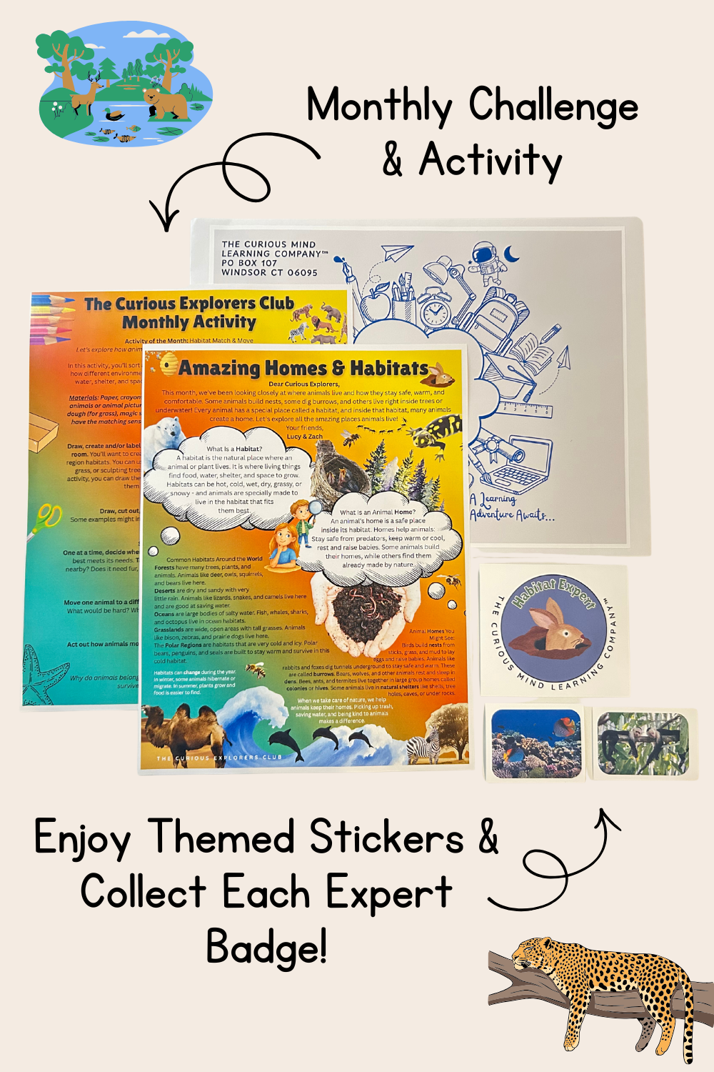Amazing Habitats Letter | The Curious Explorers Club | Physical Mail Edition
