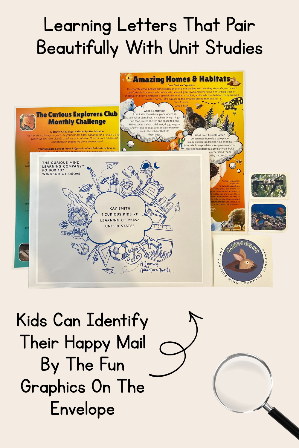 Amazing Habitats Letter | The Curious Explorers Club | Physical Mail Edition