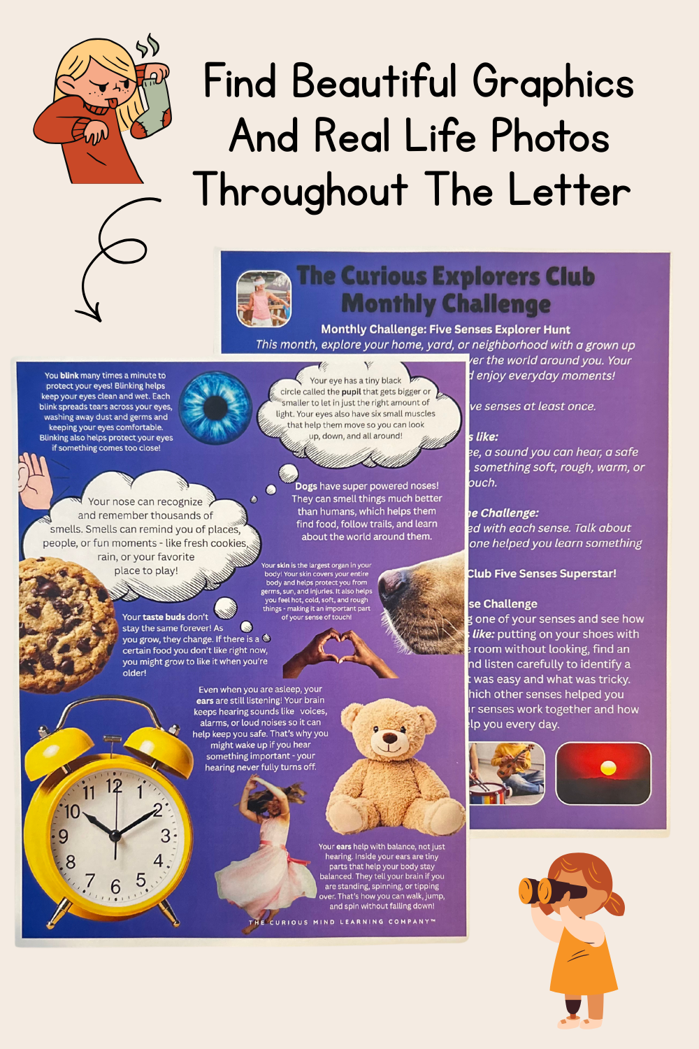 Five Senses Letter | The Curious Explorers Club | Physical Mail Edition