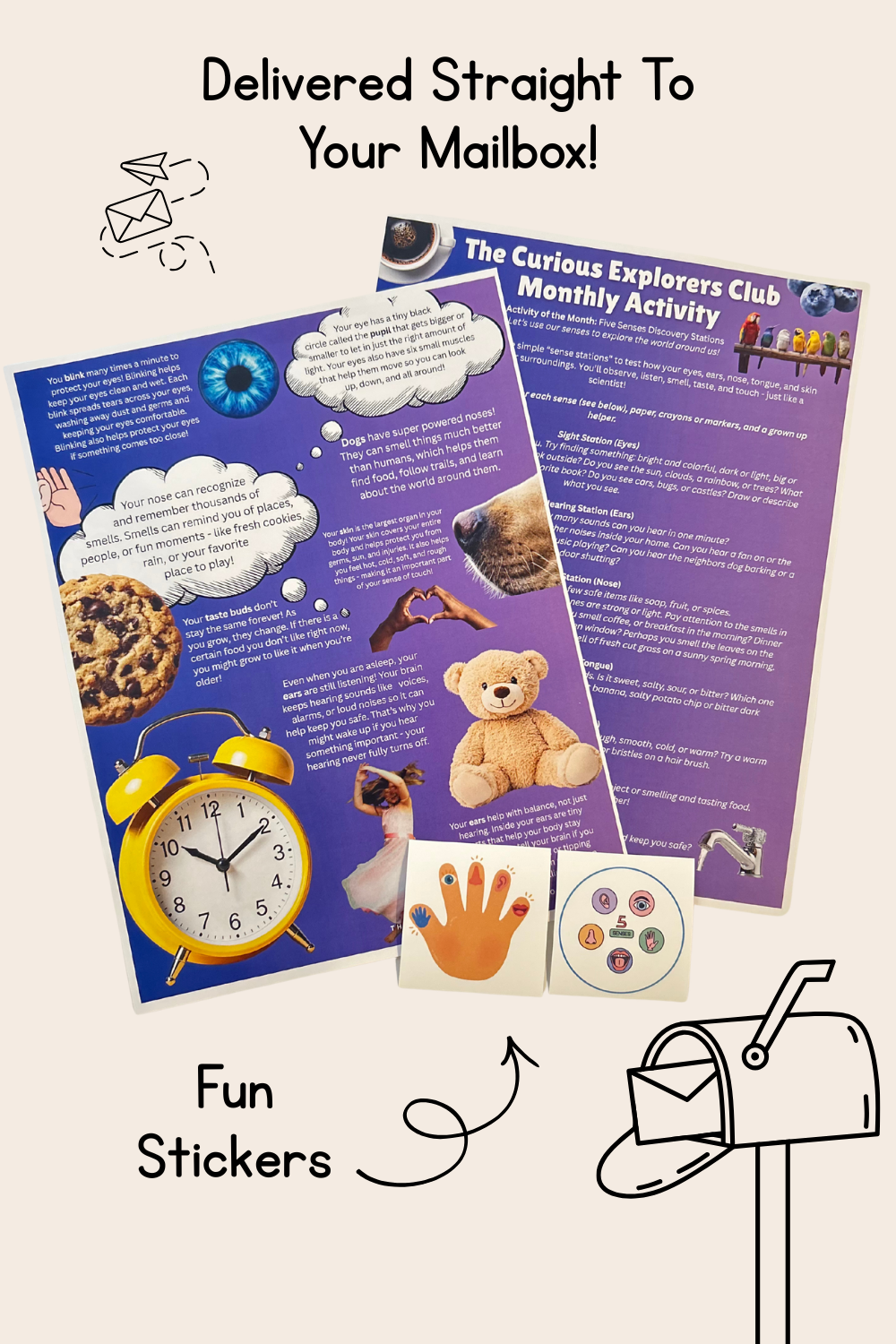 Five Senses Letter | The Curious Explorers Club | Physical Mail Edition