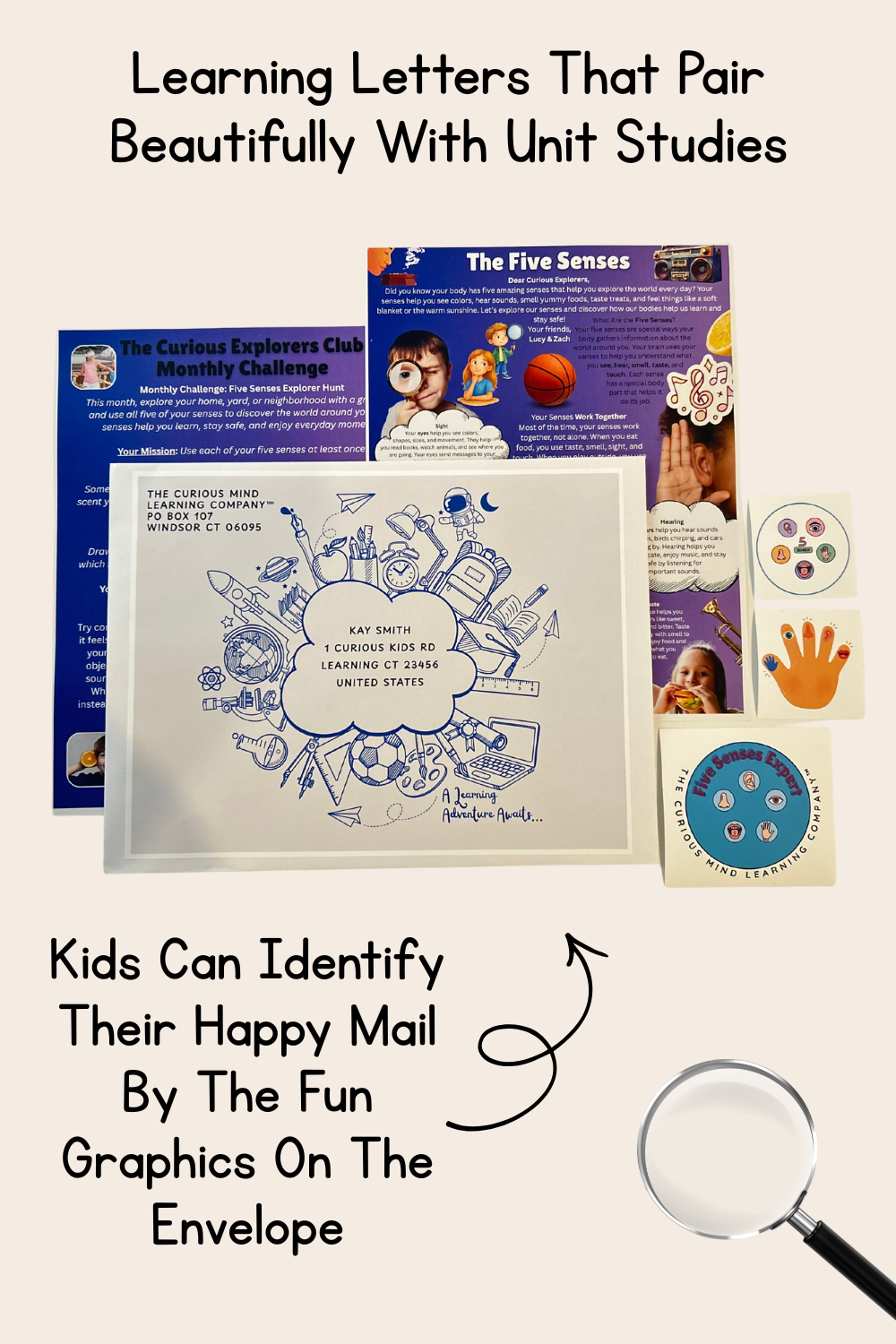 Five Senses Letter | The Curious Explorers Club | Physical Mail Edition