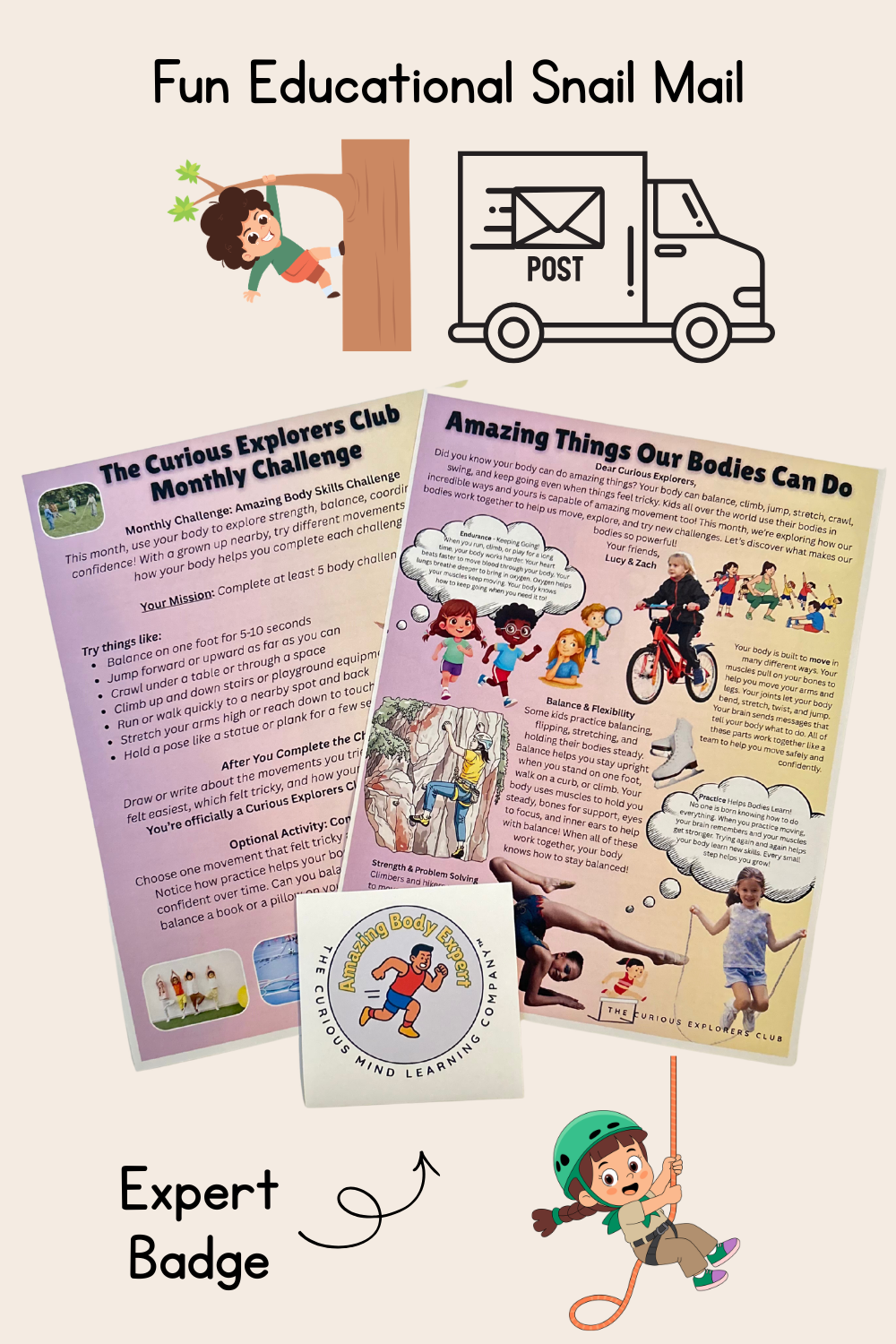 Amazing Bodies Letter | The Curious Explorers Club | Physical Mail Edition