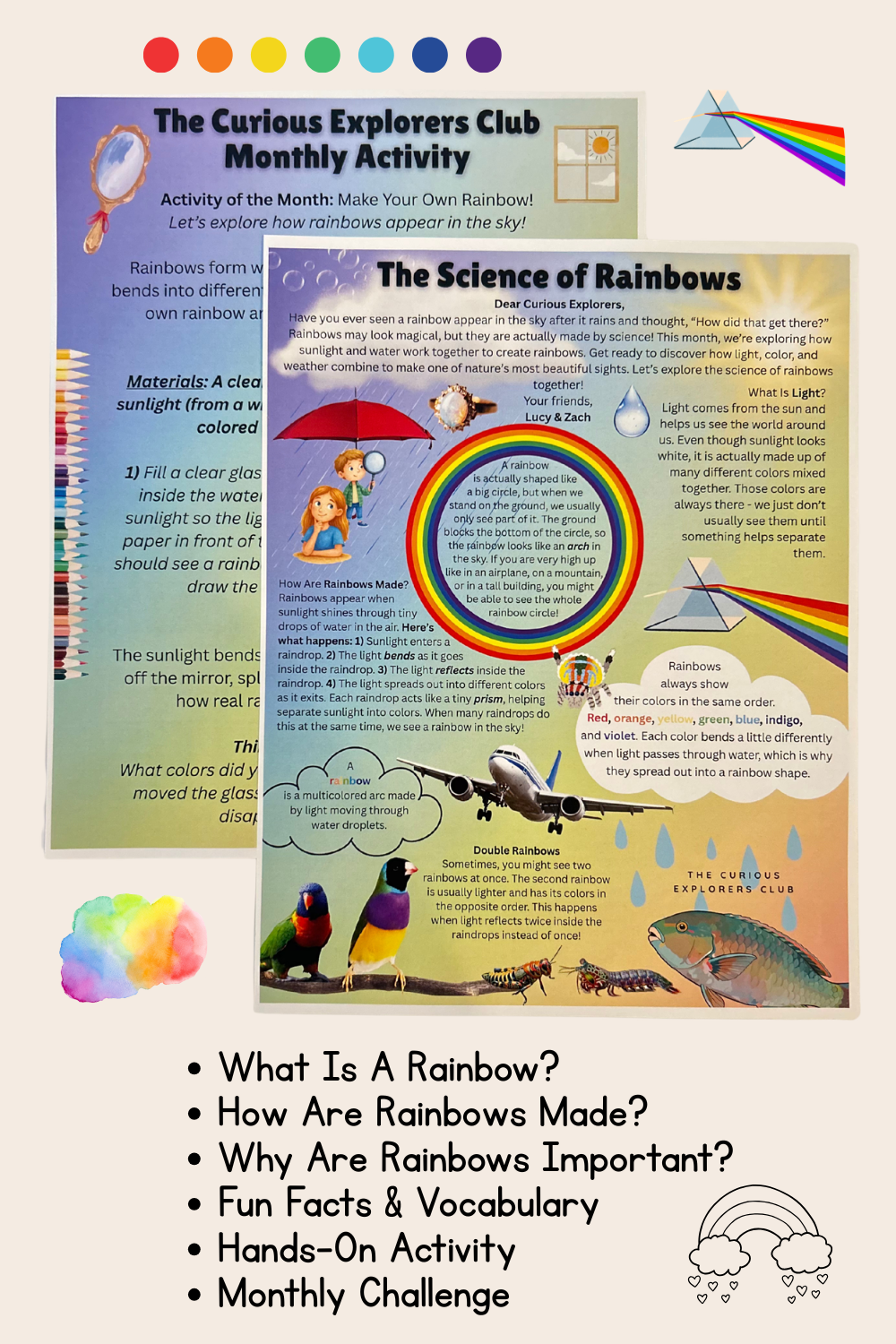 The Science Of Rainbows | The Curious Explorers Club | Physical Mail Edition