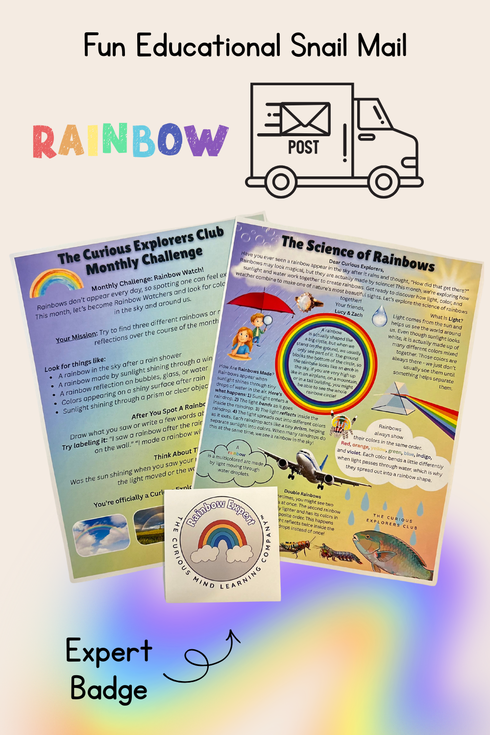 The Science Of Rainbows | The Curious Explorers Club | Physical Mail Edition