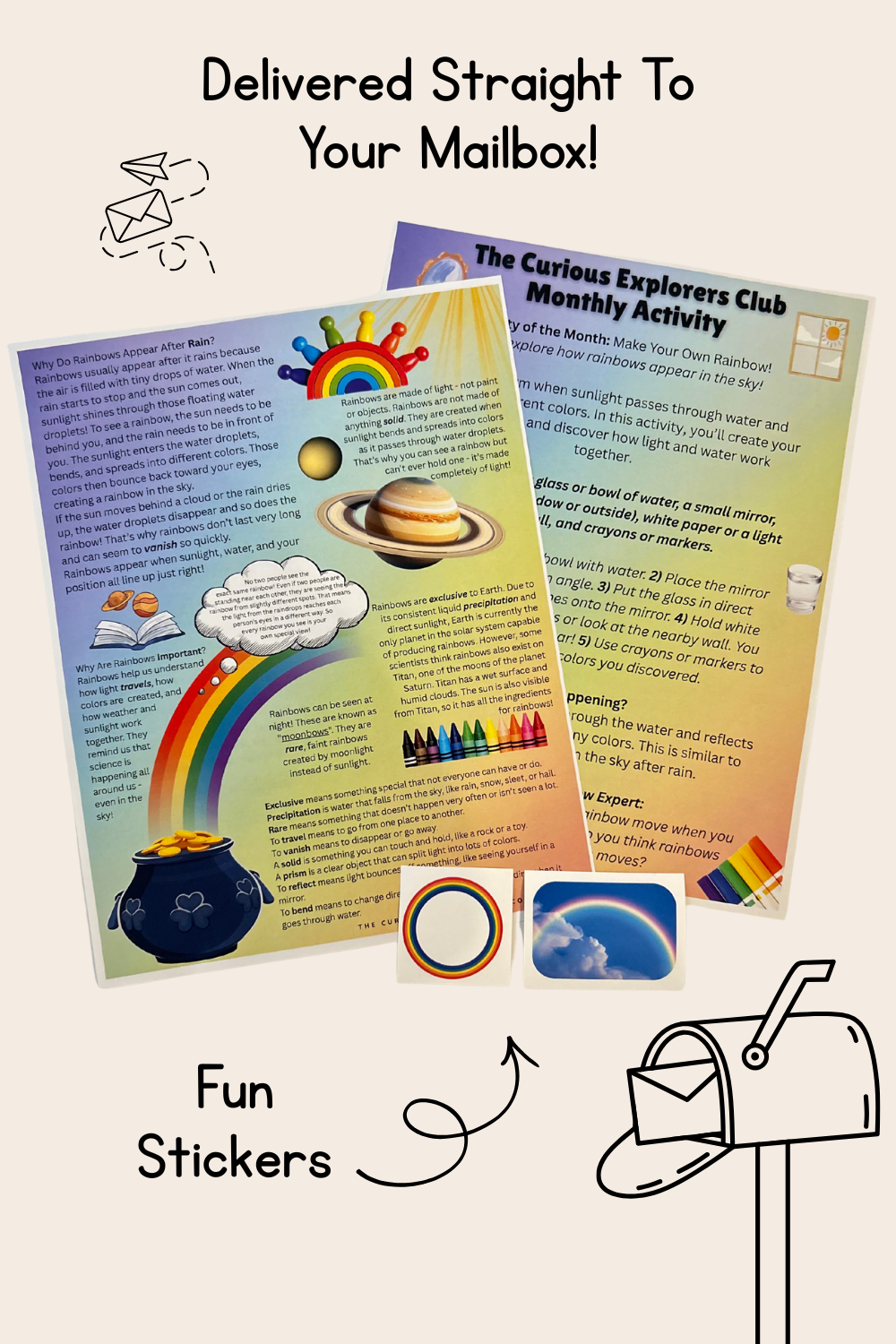 The Science Of Rainbows | The Curious Explorers Club | Physical Mail Edition