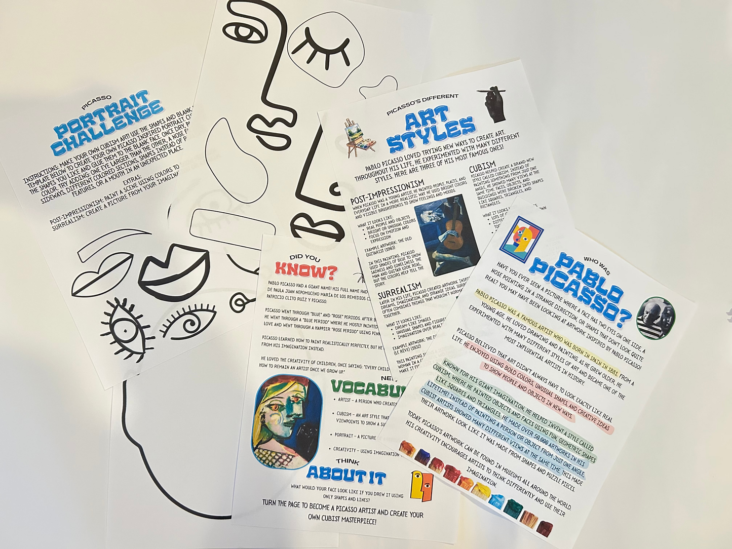 Who Was Pablo Picasso? | Printable Mini Learning Adventure