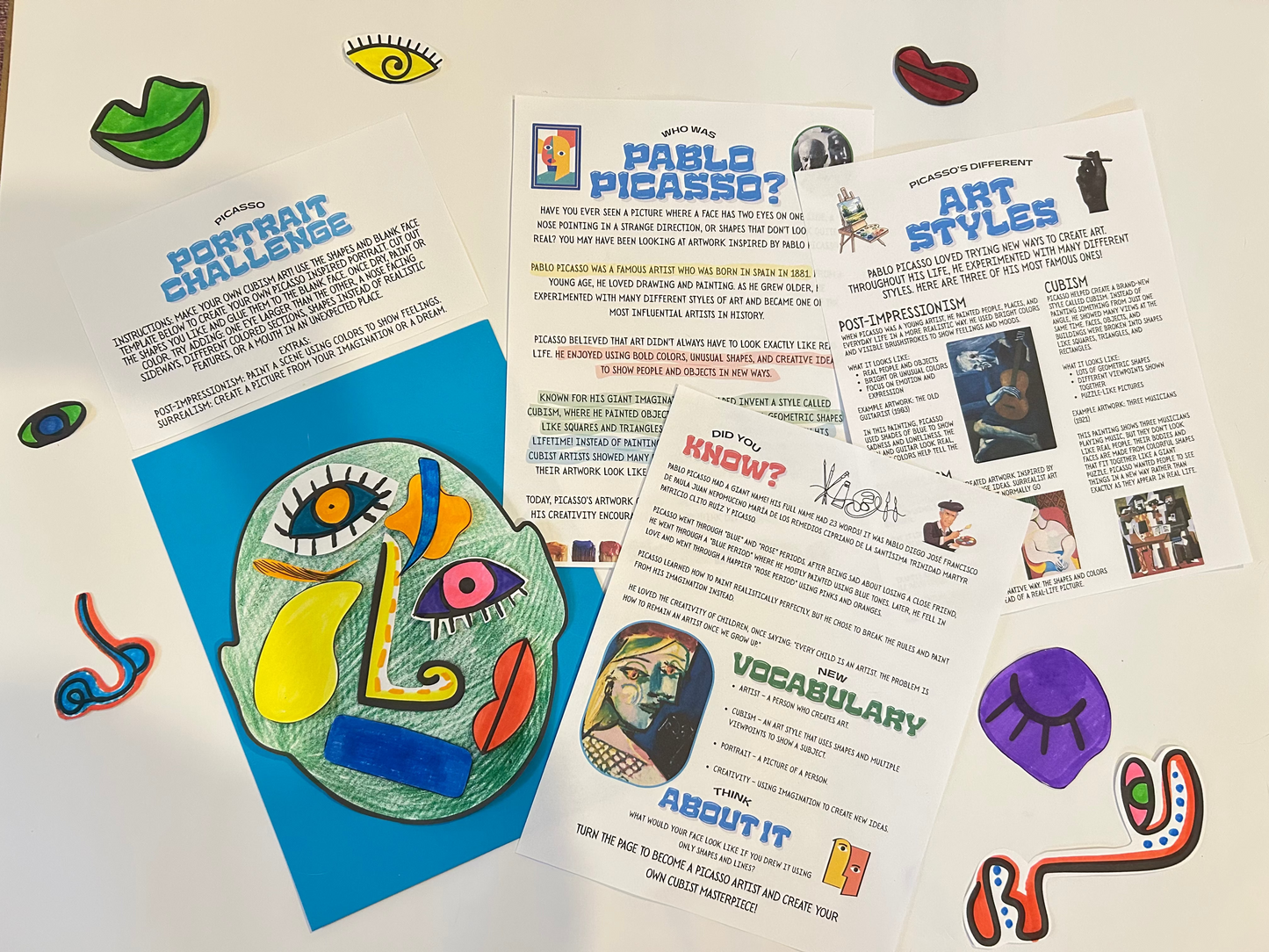 Who Was Pablo Picasso? | Printable Mini Learning Adventure