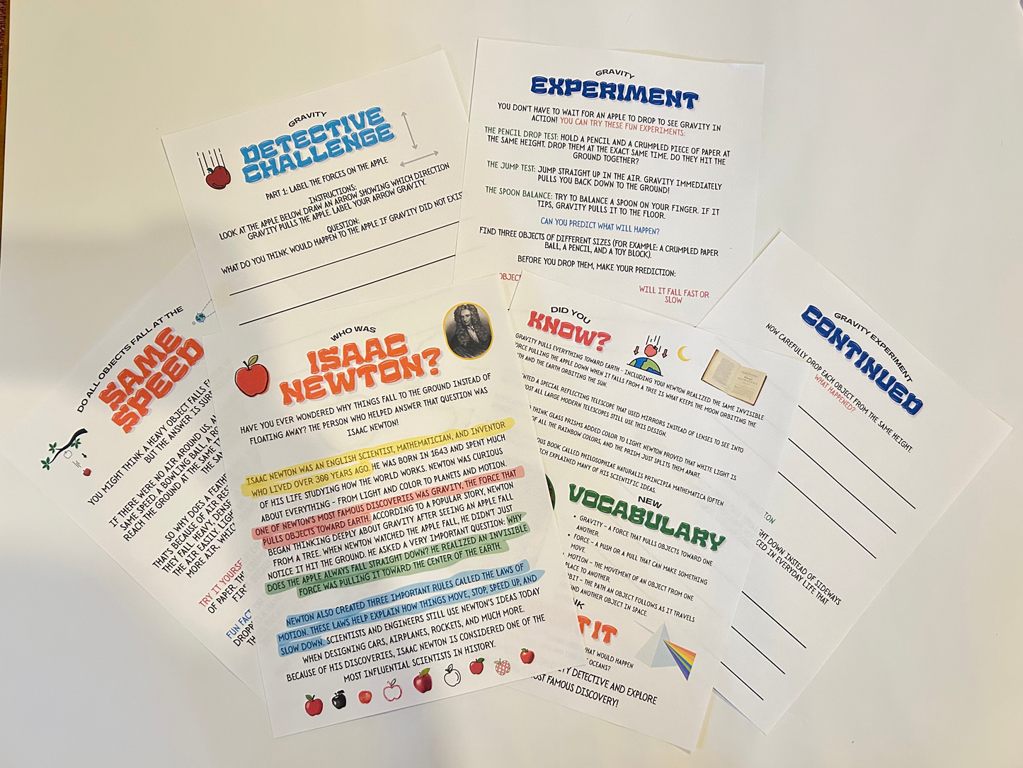 Who Was Isaac Newton? | Printable Mini Learning Adventure