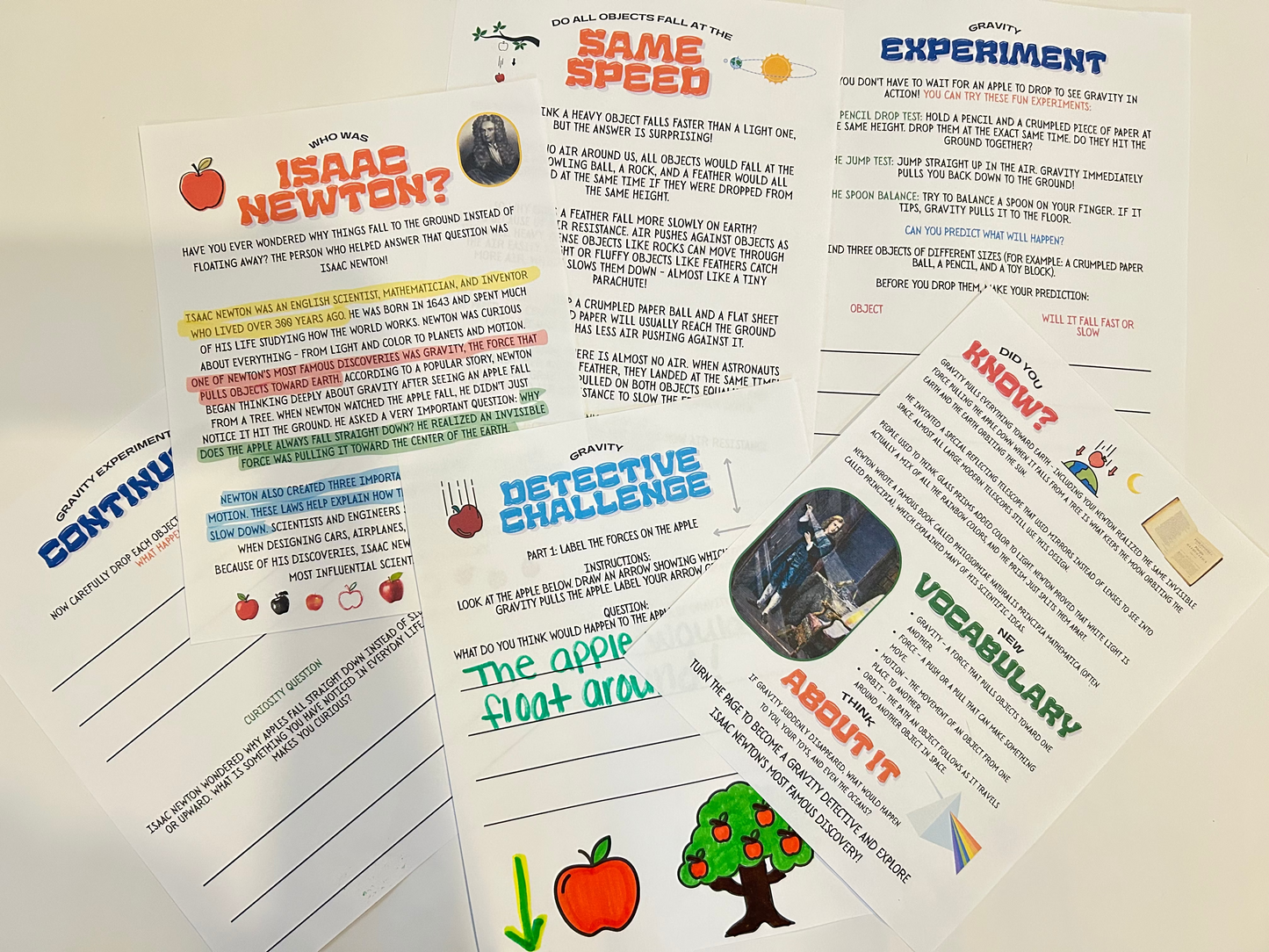 Who Was Isaac Newton? | Printable Mini Learning Adventure