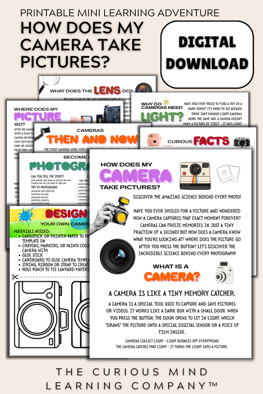 How Does My Camera Take Pictures? | Printable Mini Learning Adventure
