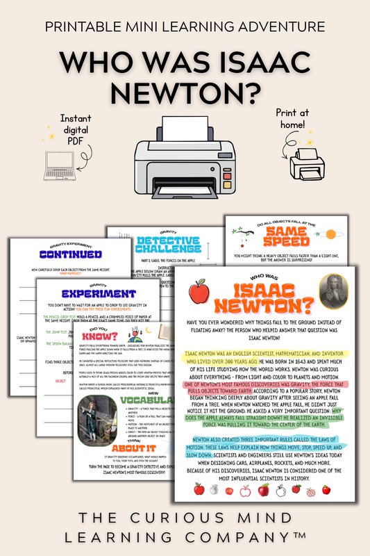 Who Was Isaac Newton? | Printable Mini Learning Adventure