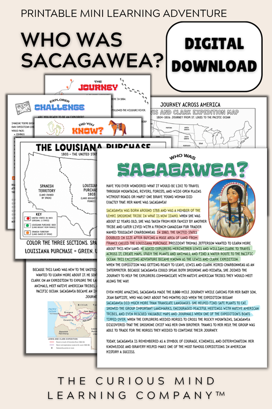 Who Was Sacagawea? | Printable Mini Learning Adventure