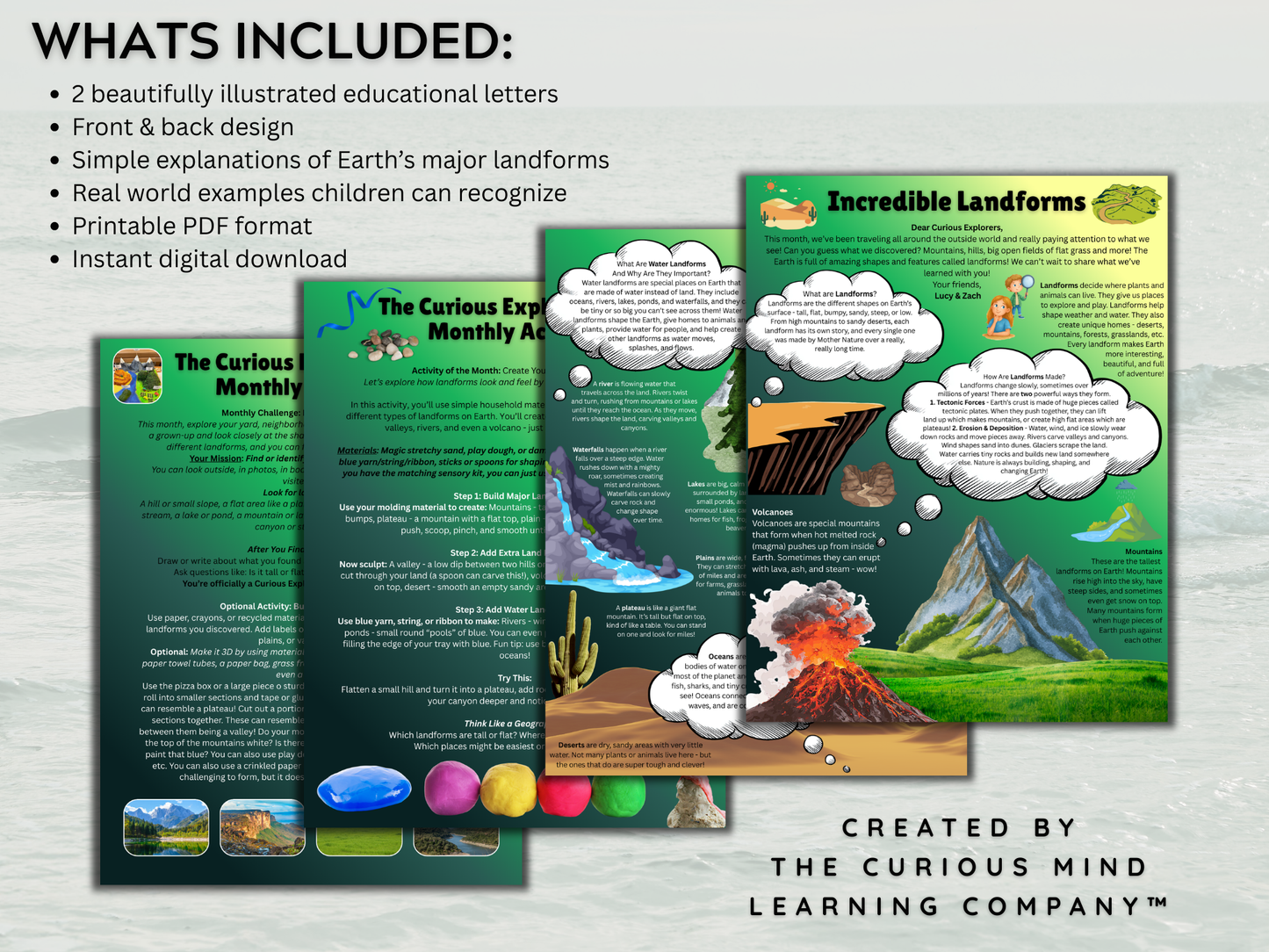 Incredible Landforms Letter | Digital Download