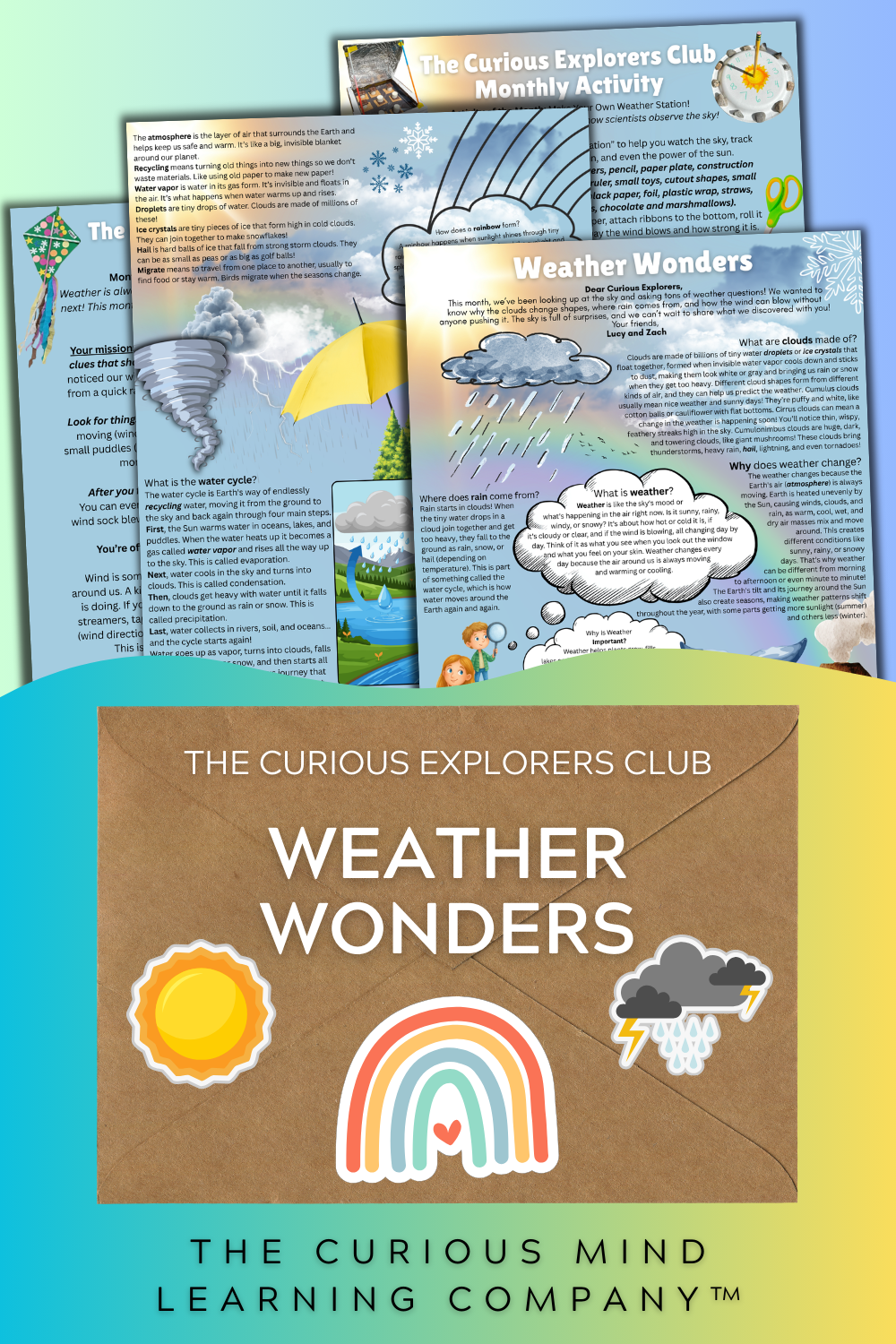Weather Wonders Letter | The Curious Explorers Club | Physical Mail Edition