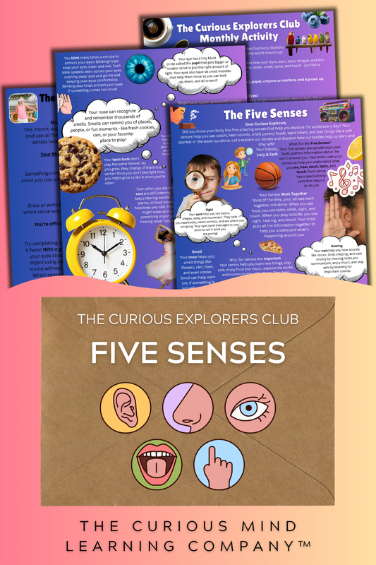 Five Senses Letter | The Curious Explorers Club | Physical Mail Edition