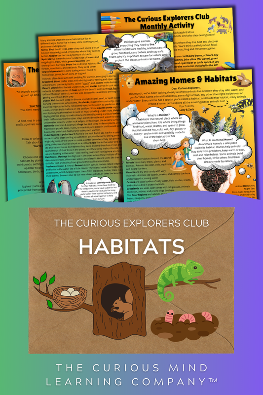Amazing Habitats Letter | The Curious Explorers Club | Physical Mail Edition