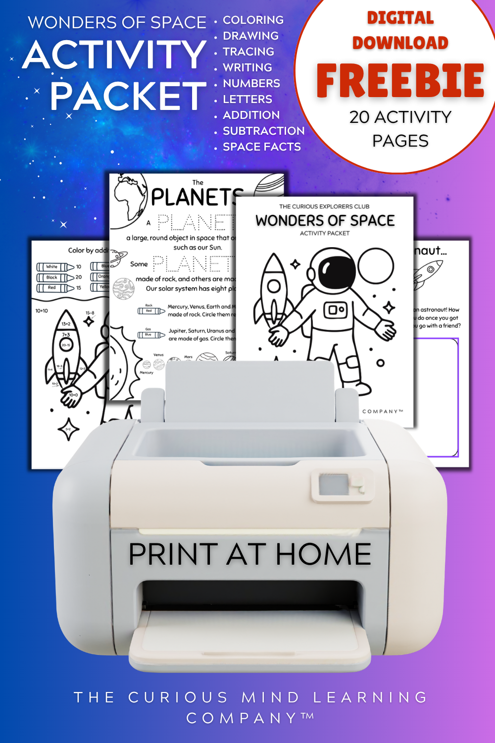 Wonders Of Space Activity Pack (Digital Download)