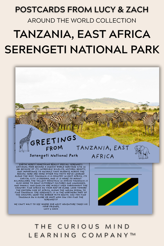 Postcards | Tanzania, East Africa - The Serengeti | Physical Mail Edition